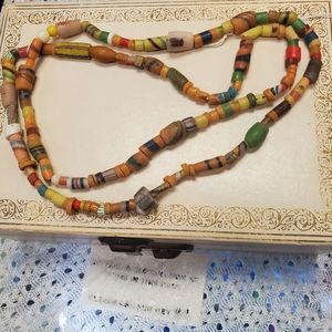 Vintage Glass Trade Bead Necklace